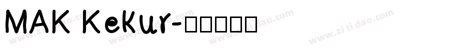 MAK Kekur字体转换
